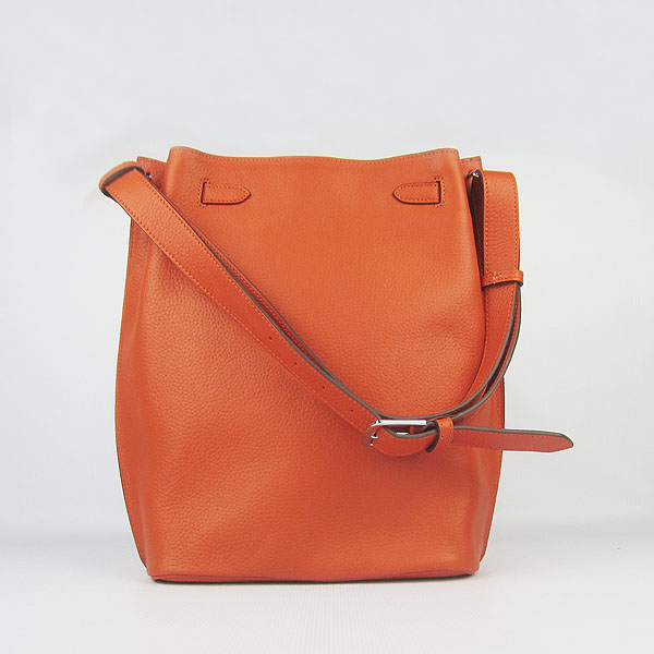 Replica Hermes Jypsiere 34 Togo Leather Messenger Bag Orange H2804 - 1:1 Copy - Click Image to Close